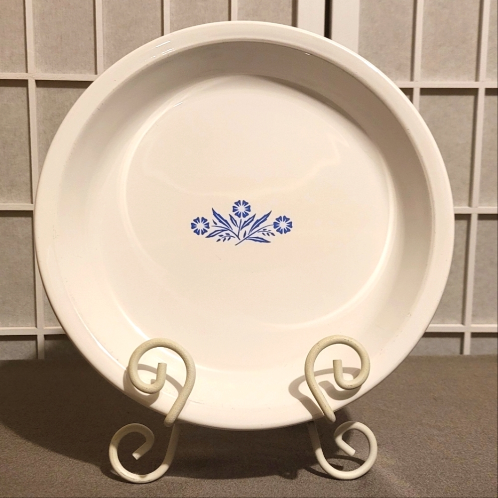 Vintage Blue Cornflower Corning Ware 9" Pie Plate Dish